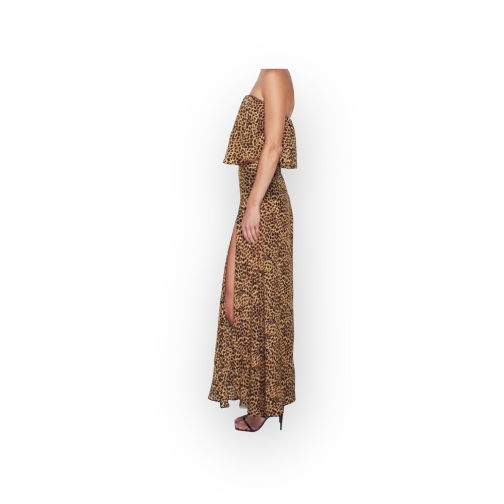 new MLM ❁ Sexy High Thigh Leg Slit ❁ Semi Sheer Maxi Skirt ❁ Leopard Print ❁ XS - Picture 7 of 16